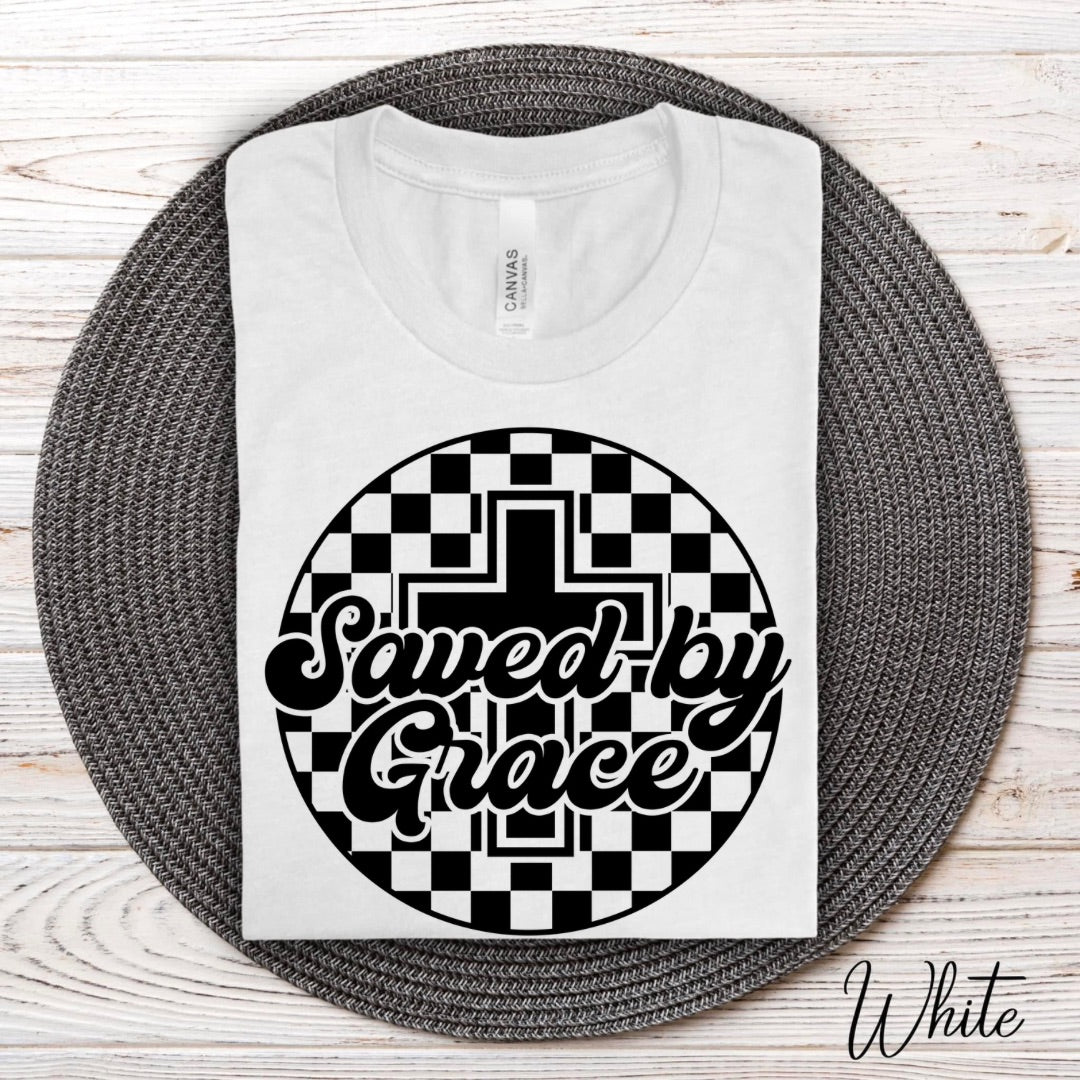 Saved by His Grace Ready To Press Sublimation Transfer – Outta Control  Designs
