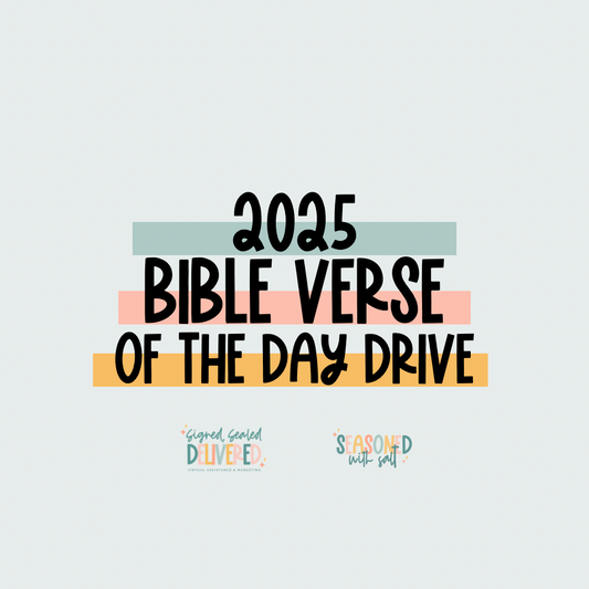 2025 Bible Verse of the Day drive