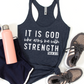 RTS- It Is God Who Arms Me With Strength Single Color Transfer