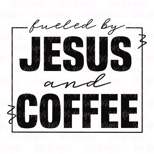 Jesus & Coffee PNG Digital Download