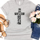 RTS- He Is Risen Floral Cross Adult Transfer