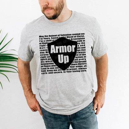 RTS - ARMOR UP  - ADULT SCREEN PRINT FAITH BASED TRANSFER