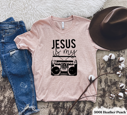 RTS - JESUS IS MY JAM - ADULT SCREEN PRINT FAITH BASED TRANSFER