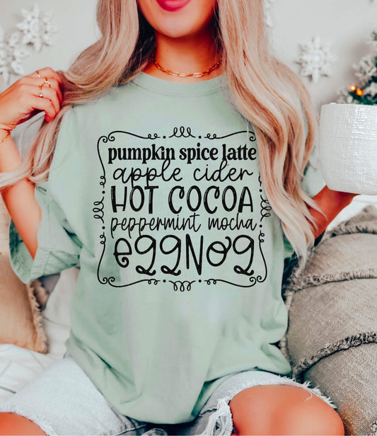 RTS - Pumpkin Spice Latte Adult Transfer
